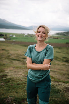 Flåm Lightwool SS - Sjøgrønn