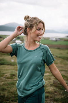 Flåm Lightwool SS - Sjøgrønn