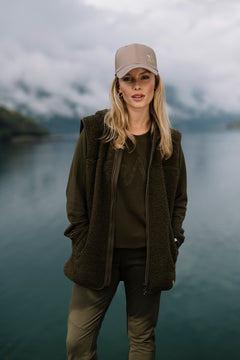 Mellow Pile Vest - M Oliven