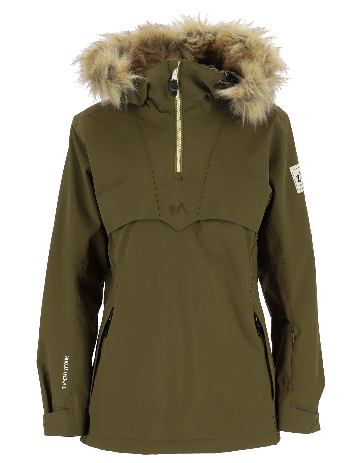 Twentyfour Finse 2.0 2-lagers anorak - Oliven