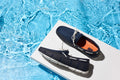 Braided Lace Loafer - Navy/White