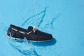 Braided Lace Loafer - Navy/White