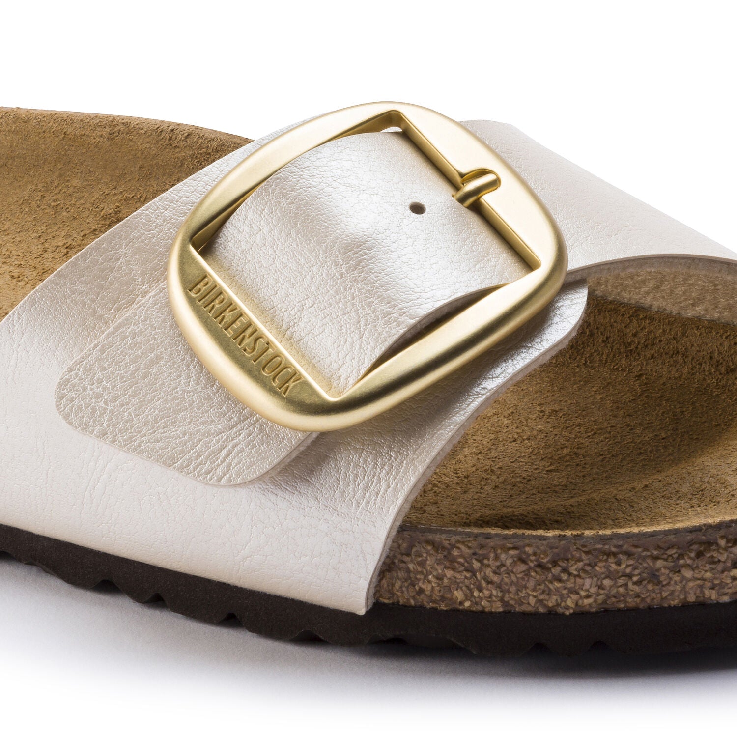 Madrid Big Buckle Narrow - Graceful Pearl White - Birkenstock - Sko - VILLOID.no