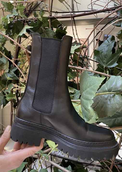 6060 Ladies Ankle Boot - Eva Calf Nero - Laura Bellariva - Sko - VILLOID.no