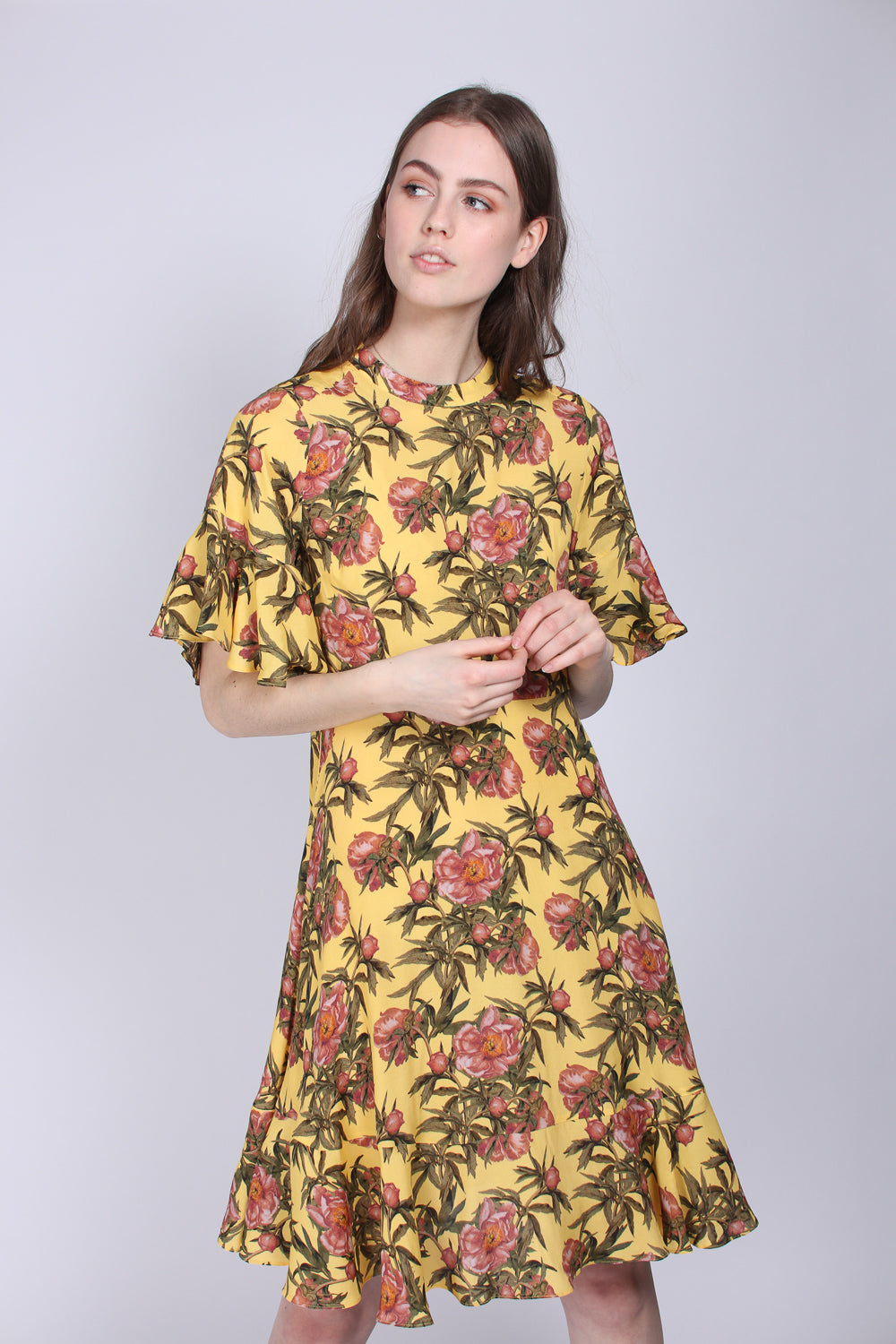 Draped Short Dress - Aspen Gold - MAUD - Kjoler - VILLOID.no