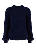Andrea Chunky Knit Sweater - Navy - Ella & il - Gensere - VILLOID.no