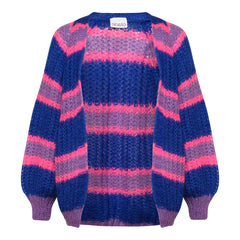 Vera Knit Cardigan - Blue/Lilac Mix