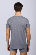 Men T-shirt - Grey Melange