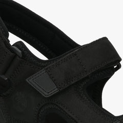 Anchor Watch Back Strap Sandal - Black
