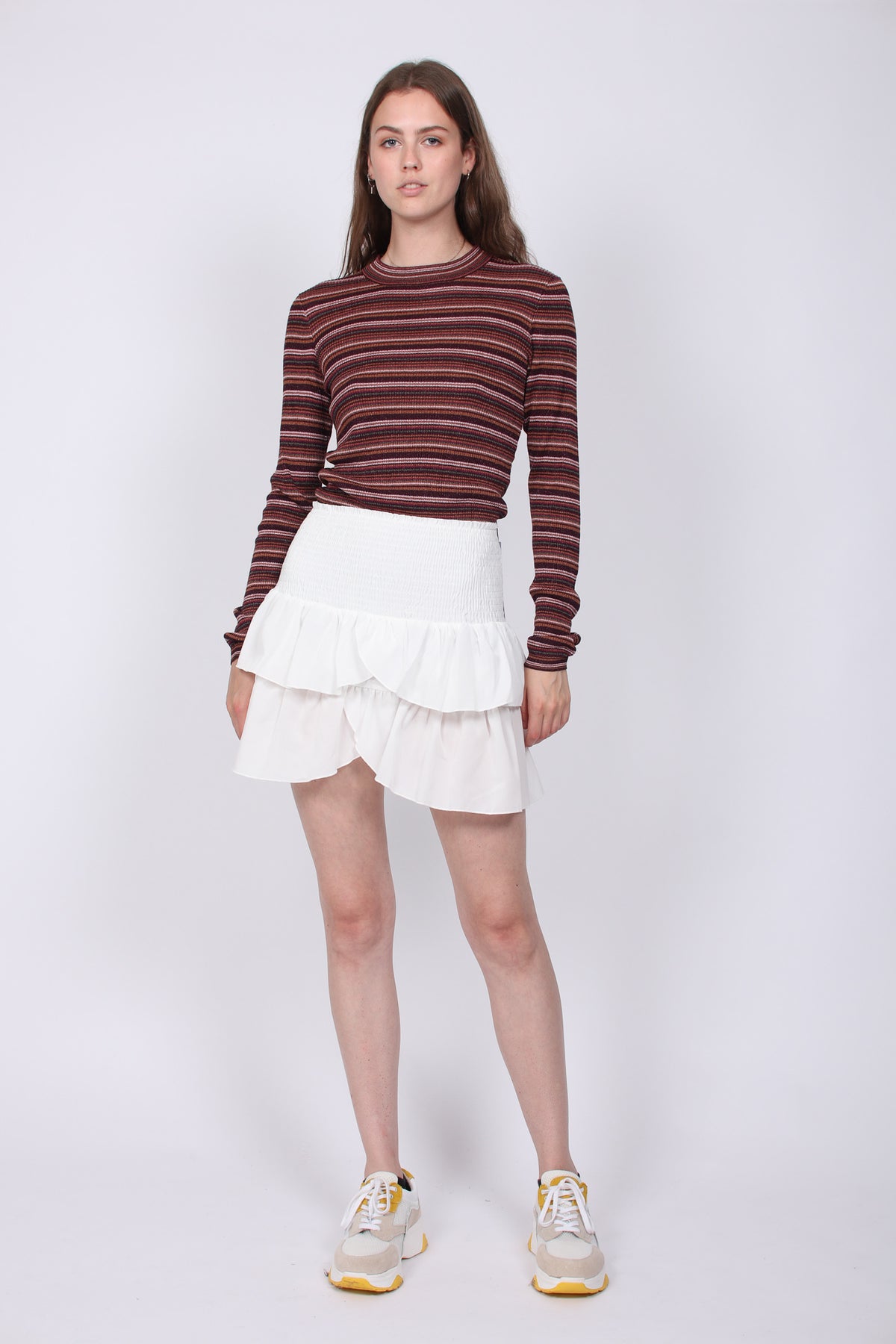 Carin Skirt - White - Neo Noir - Skjørt - VILLOID.no