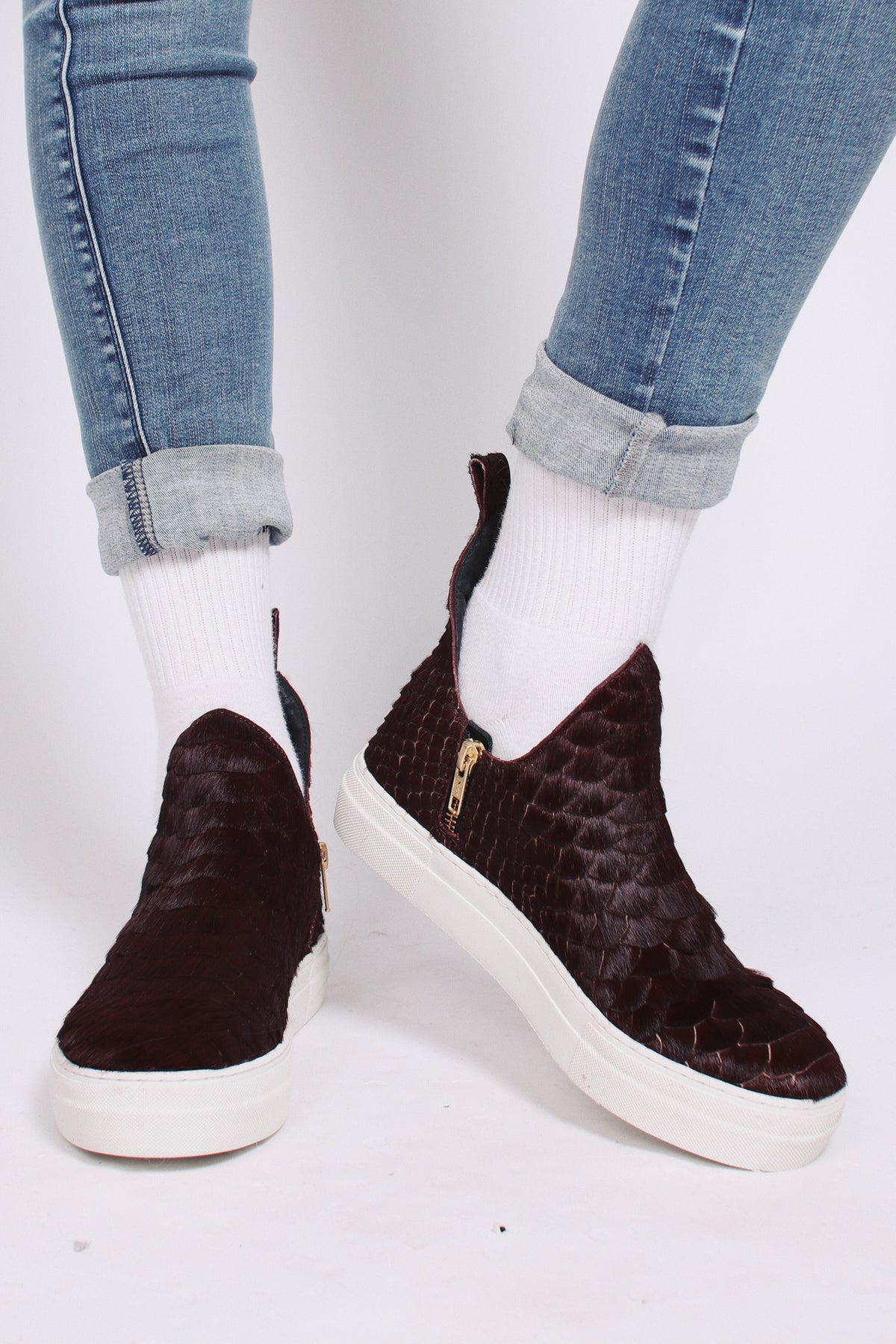 Bootie Sneakers Unisex - Bordeaux - Mariette - Sko - VILLOID.no