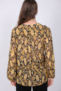 Snake Shirt - Chai Tea - Second Female - Bluser & Skjorter - VILLOID.no