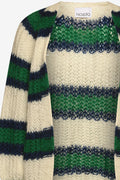 Vera Knit Cardigan - Green/Offwhite