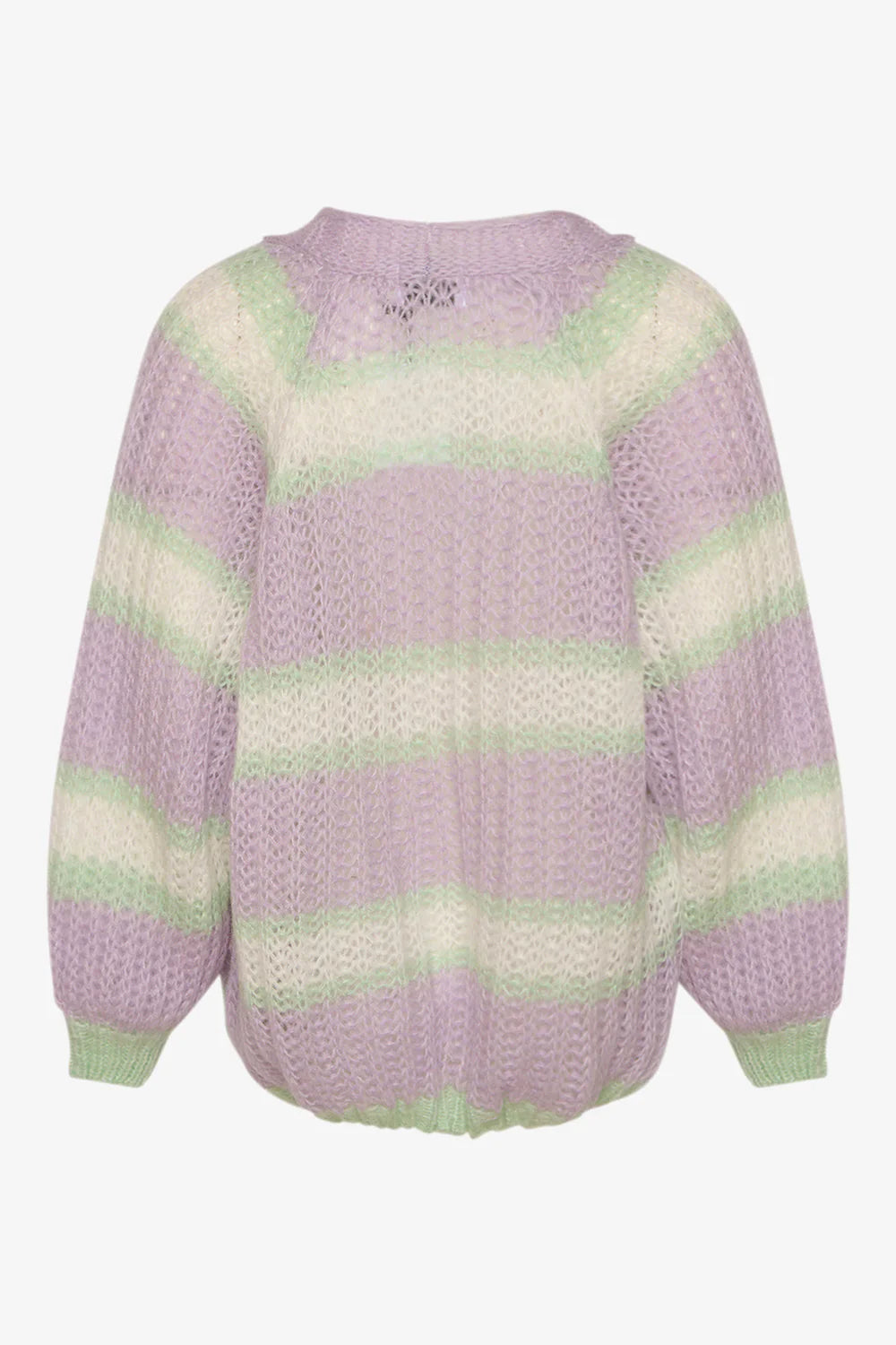 Vera Knit Cardigan - Lilac/White/Mint