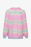 Vera Knit Cardigan - Pink/Light Blue/Yellow Pastel
