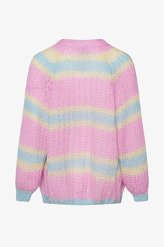 Vera Knit Cardigan - Pink/Light Blue/Yellow Pastel