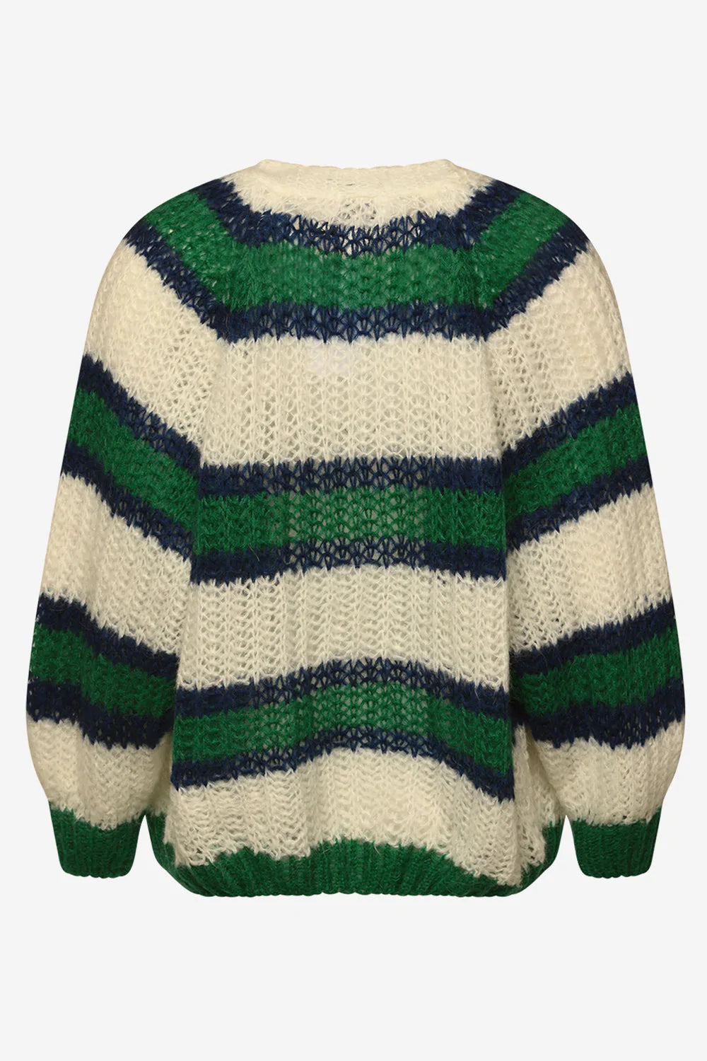Vera Knit Cardigan - Green/Offwhite