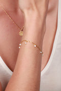 Lula White Bracelet - Gold - Maanesten - Tilbehør - VILLOID.no