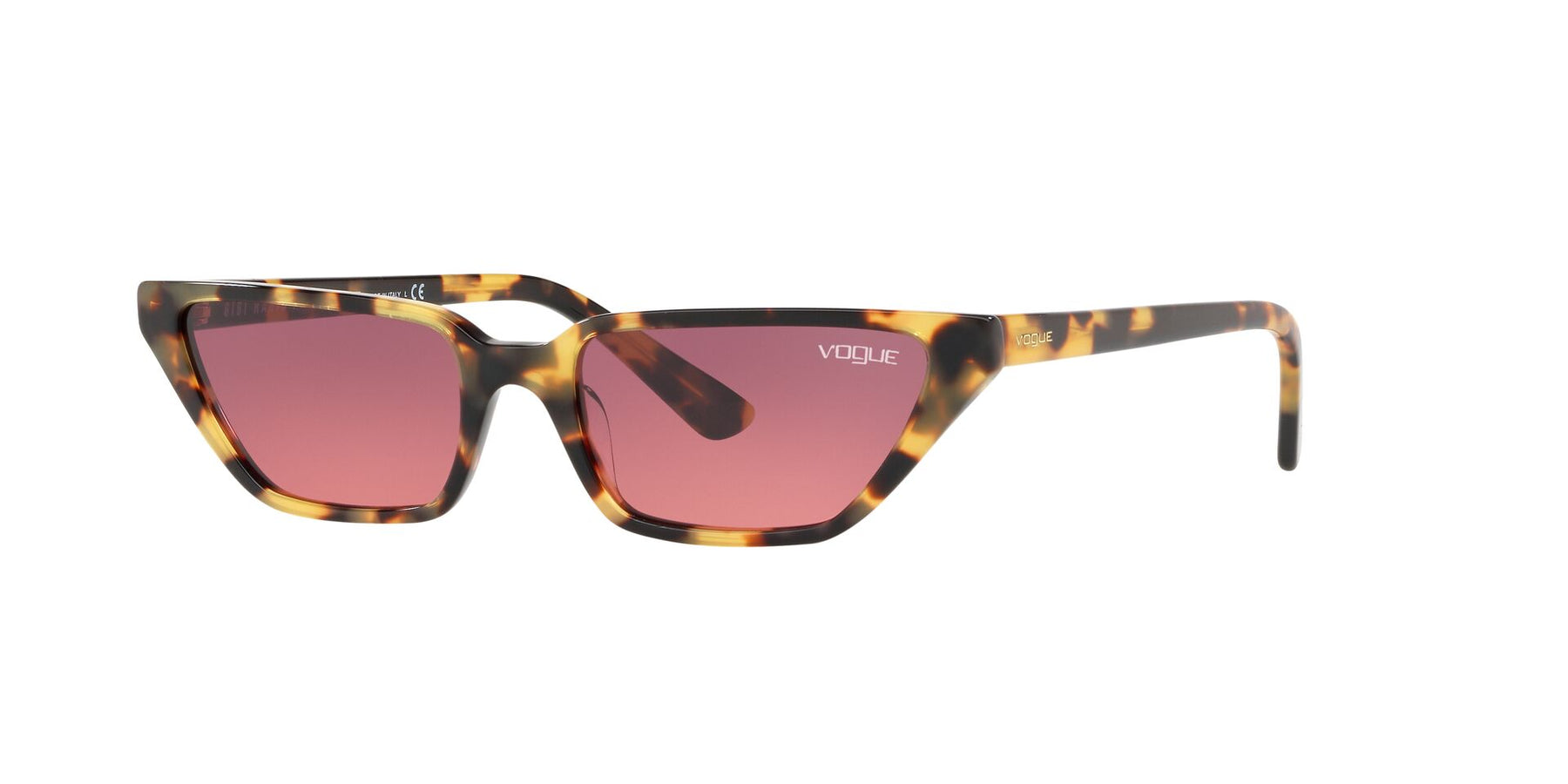 Brown Yellow Tortoise - Pink Gradient Violet - Vogue - Tilbehør - VILLOID.no