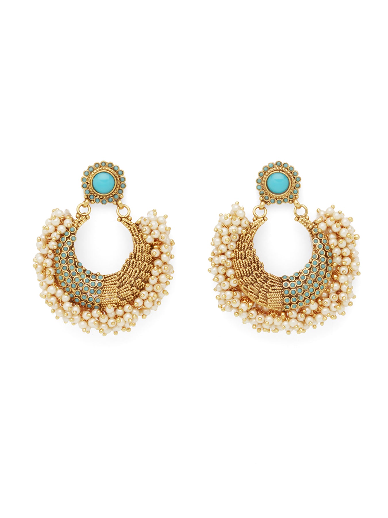 The Small Tanushri Earrings - Turqoise - Miss Mathiesen - Smykker - VILLOID.no