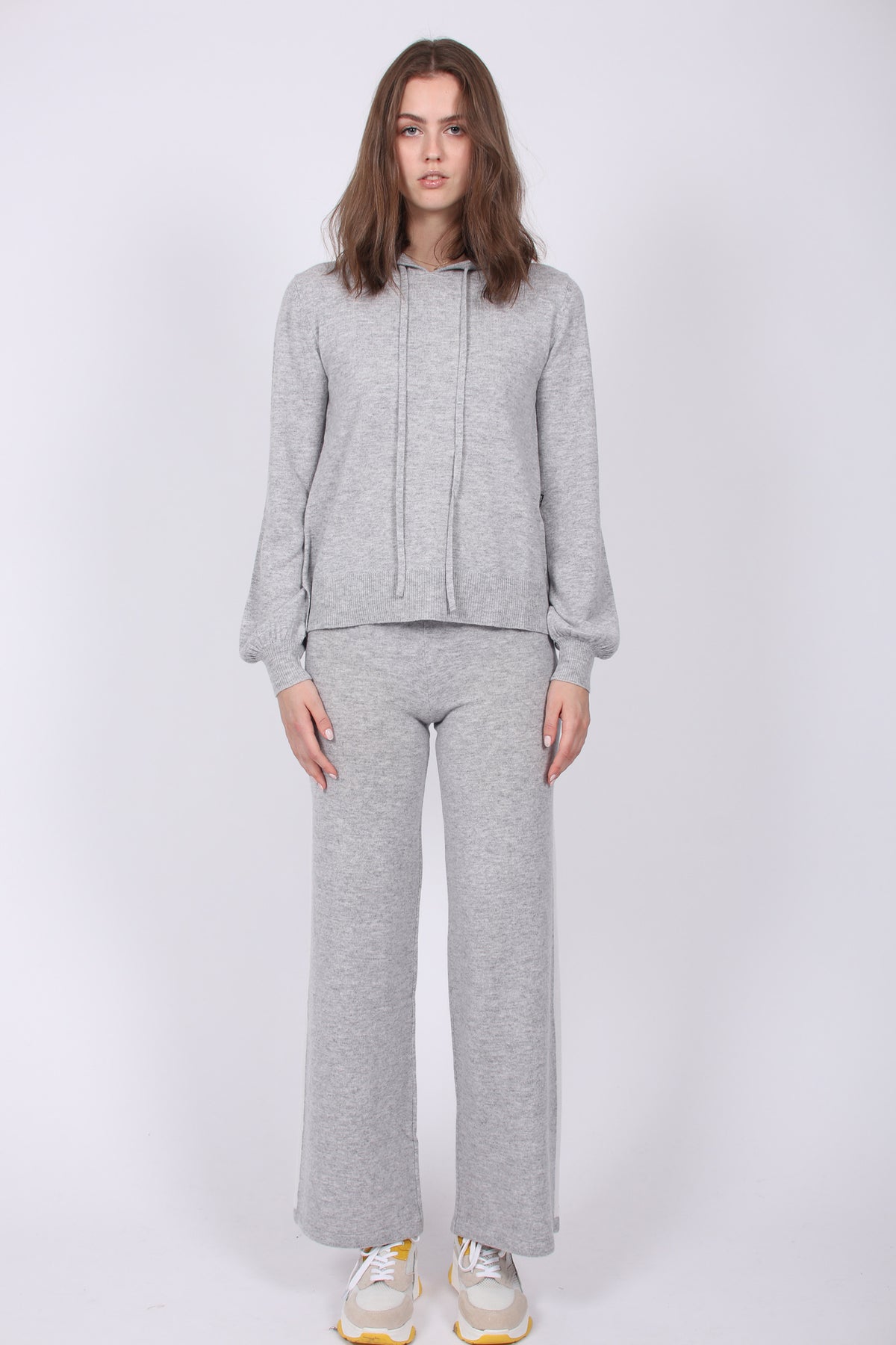 Mille Wool Hoodie - Huskey Grey - Ella & il - Gensere - VILLOID.no