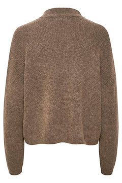 AlphaGZ Short Cardigan - Walnut Melange