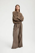 AlphaGZ Short Cardigan - Walnut Melange