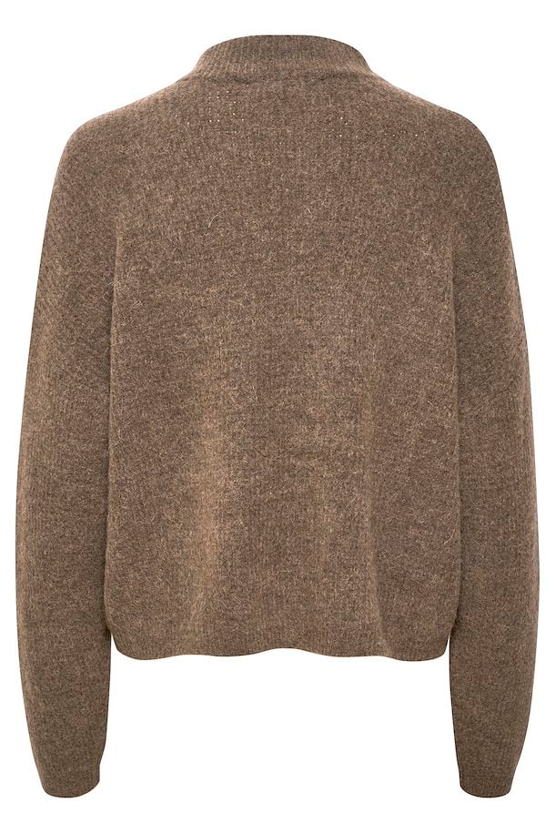AlphaGZ Short Cardigan - Walnut Melange