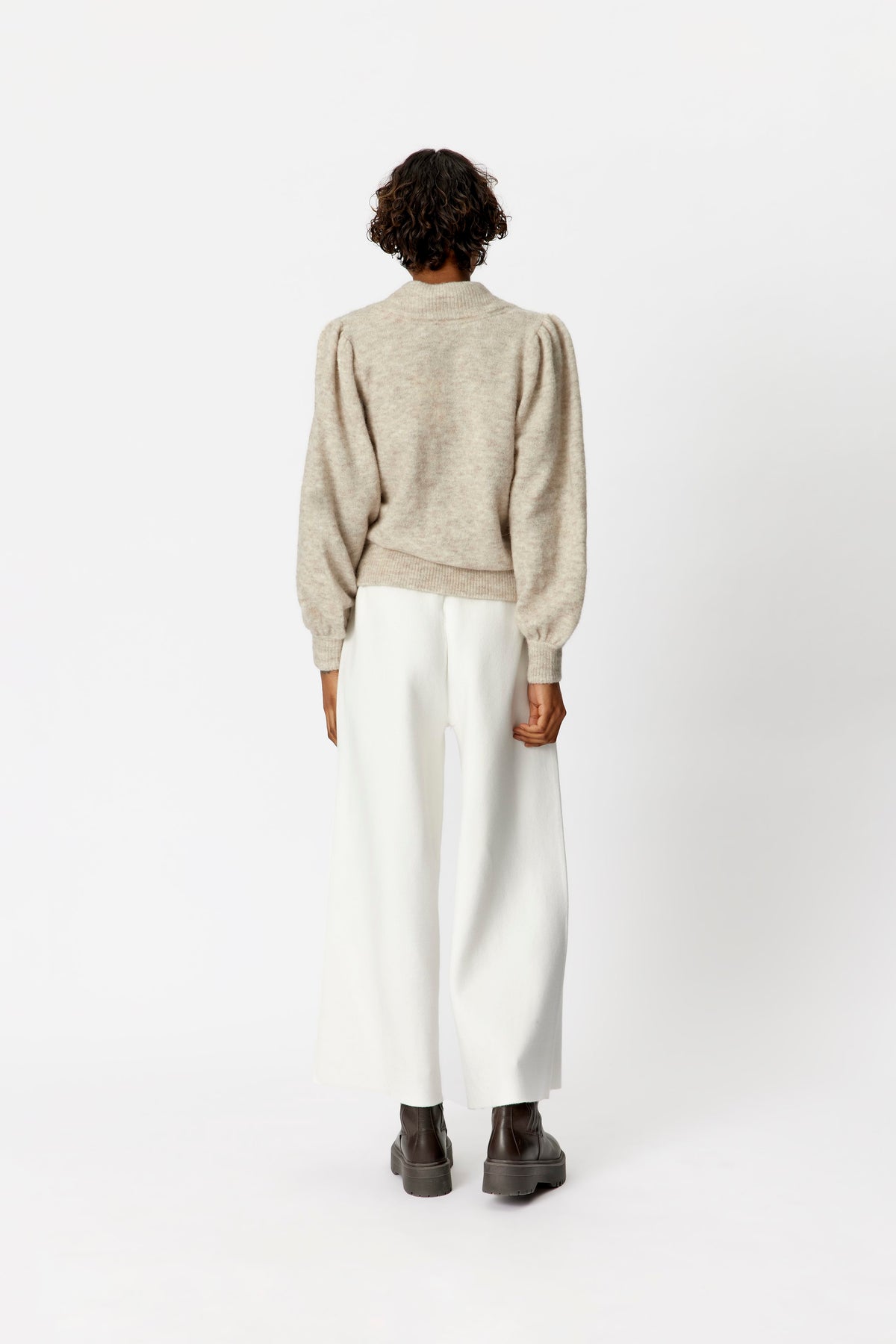 AlphaGZ Cardigan - White Sand Mel