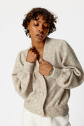 AlphaGZ Cardigan - White Sand Mel