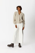 AlphaGZ Cardigan - White Sand Mel