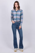 Winter Twill Madras Check Shirt - Mid Blue - GANT - Bluser & Skjorter - VILLOID.no