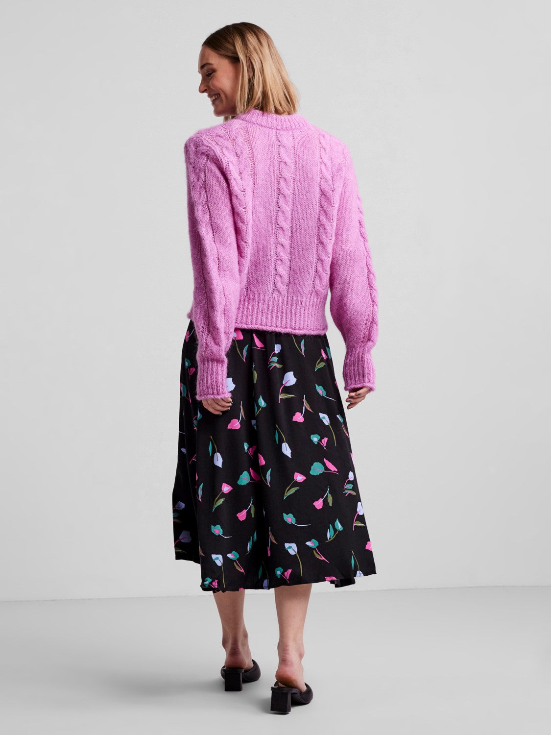 Yaslivi LS Knit Cardigan - Crocus