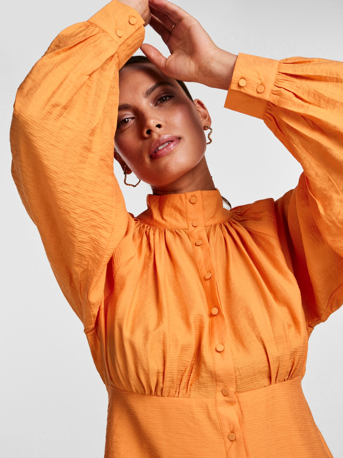 Yasreykjavik LS Dress - Orange Ochre