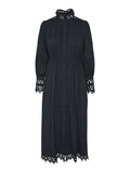 Yastrima LS Long Shirt Dress - Black