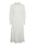 Yastrima LS Long Shirt Dress - Star White