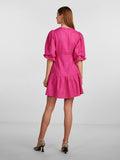 Yasprima 2/4 Wrap Dress - Fuchsia Purple