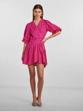 Yasprima 2/4 Wrap Dress - Fuchsia Purple