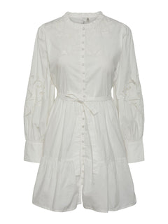 Yaszira LS Shirt Dress - Star White