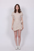 Serena Linen Dress - Beige - Ella & il - Kjoler - VILLOID.no