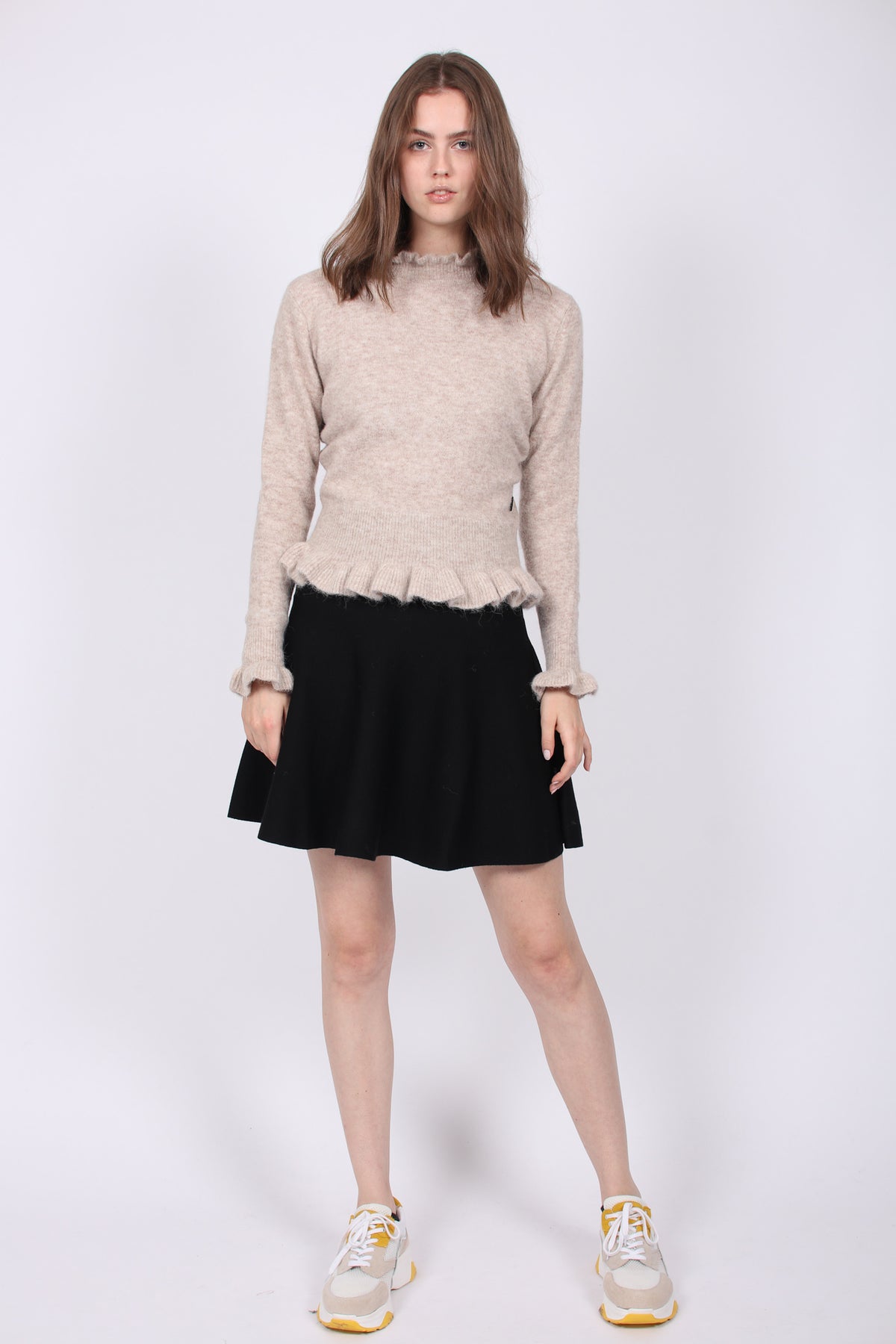 Triny Merino Skirt - Black - Ella & il - Skjørt - VILLOID.no