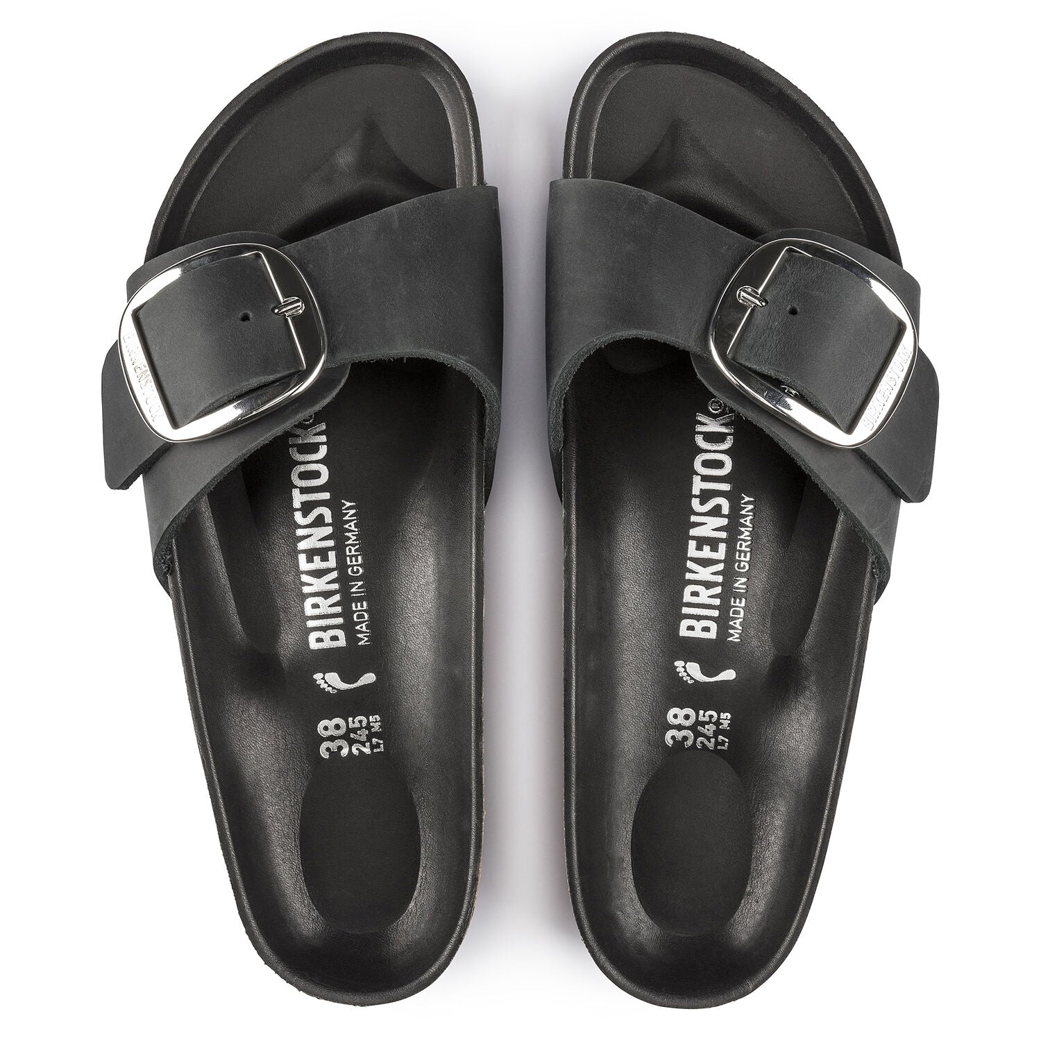 Madrid Big Buckle Narrow - Black - Birkenstock - Sko - VILLOID.no