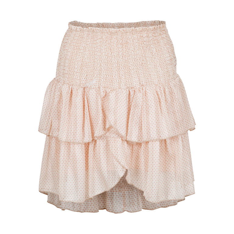 Carin Dot Skirt - Beige - Neo Noir - Skjørt - VILLOID.no